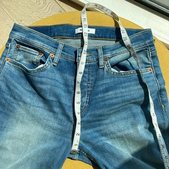 Re/Done Wide Leg Jeans Size 28 Blasted wash 🌹 - Picture 7 of 16